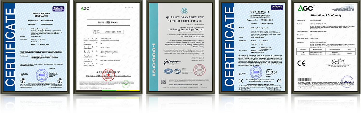 Qualification certificate